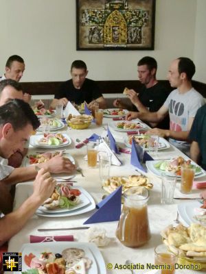 Boys' Meal at "Patti Chips"
A group of ex-orphanage boys enjoy a sponsored restaurant meal - a rare treat for them.
Keywords: Jul14;Sponsorship