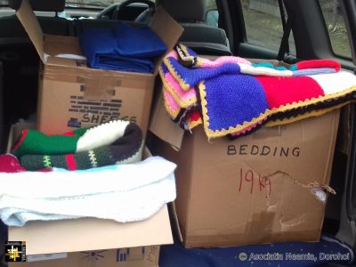 Knitted Blankets and Bedding
Knitted Blankets and Bedding en route for sharing with refugees
Keywords: mar22;knits;pub2203m