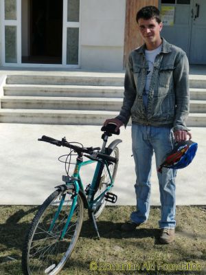 Marcel's New Bicycle
Marcel with his new bike outside the AN office.
Keywords: Mar12;Bicycles;Fam-Dorohoi;