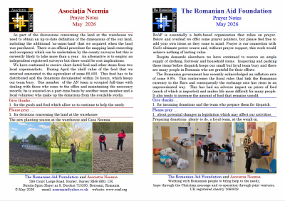 RoAF & AN News,  May 2026
You may read the Prayer Notes here.
Keywords: pub2605m, may26